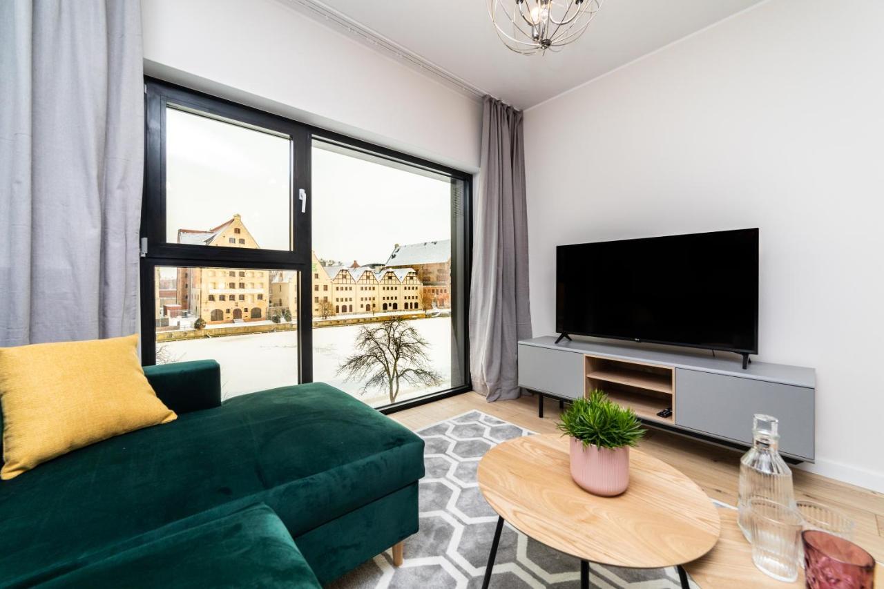 Pobookowane River View Apartments 格但斯克 外观 照片