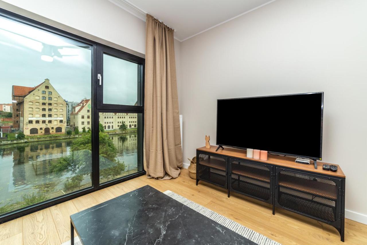 Pobookowane River View Apartments 格但斯克 外观 照片